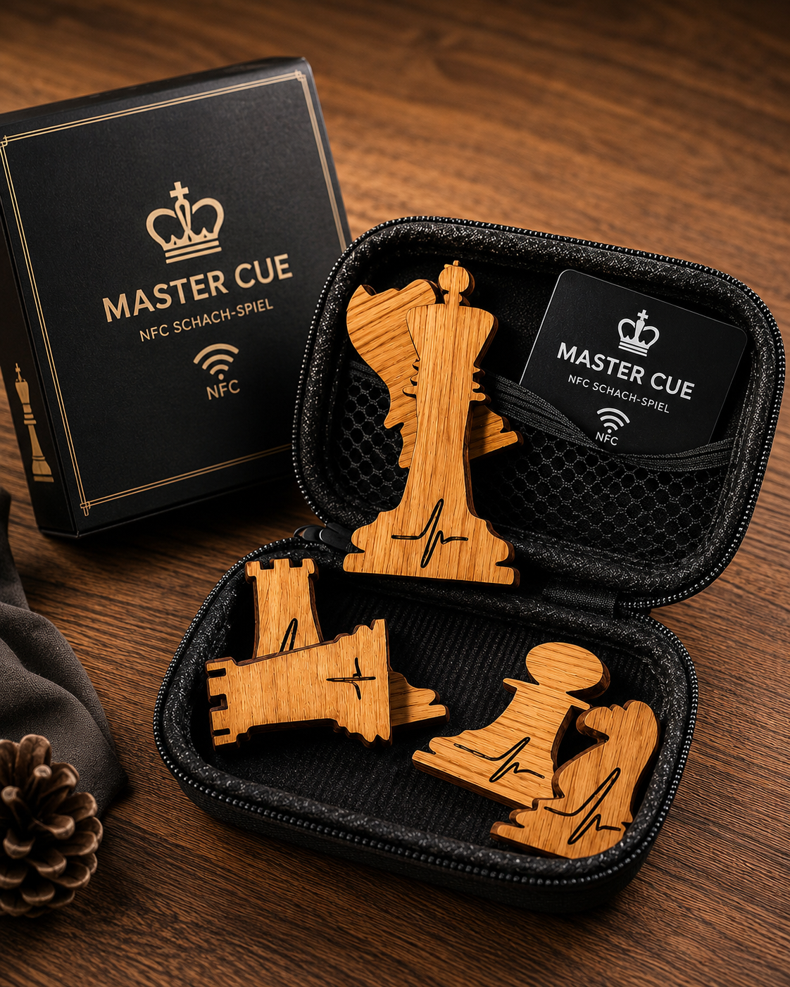 CUES Chess mit 6 NFC-Schachfiguren