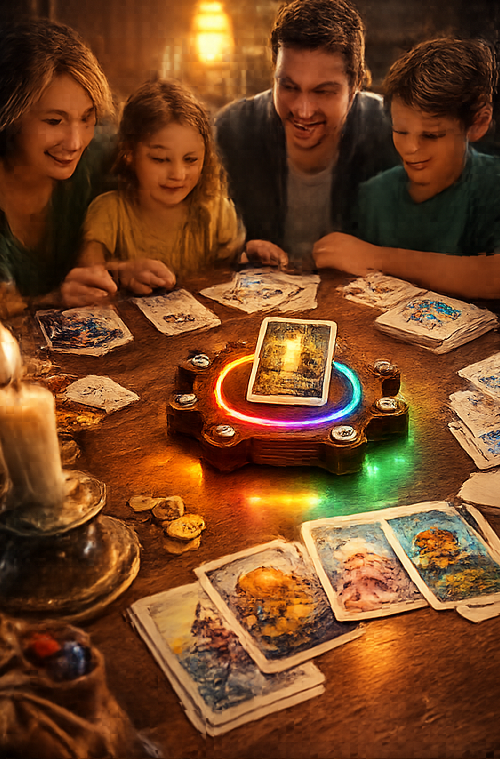 Magister Oraculum beim gemeinsamen Familienspiel